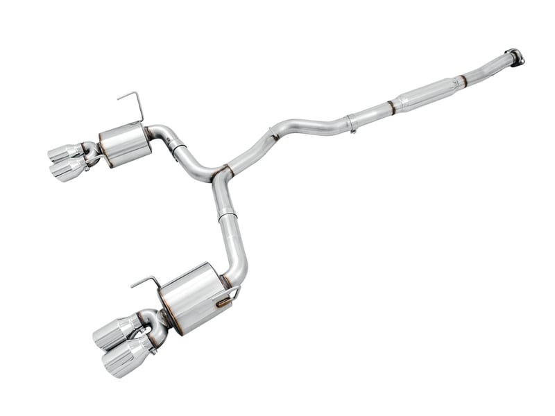 awe tuning 11-21 subaru sti va / wrx gv / sti gv sedan touring edition exhaust - chrome silver tip (102mm) 3015-42104