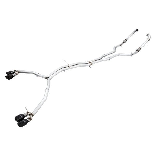 awe tuning 18-21 audi b9 s5 coupe 3.0t track exhaust (resonated for perf. dp) 90mm - chrome silver tips 3015-42116
