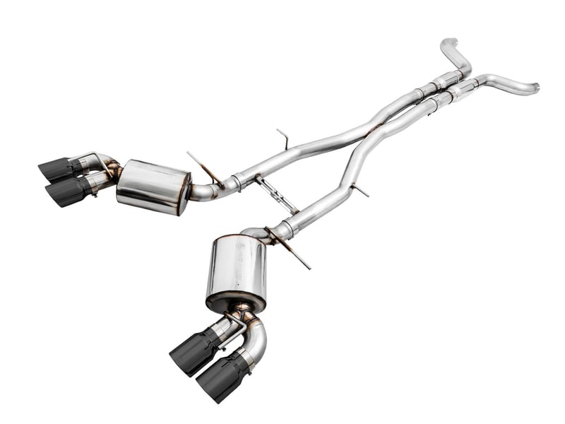 awe tuning 16-22 chevy camaro ss res cat-back exhaust -touring edition (quad diamond black tips) 3015-43114
