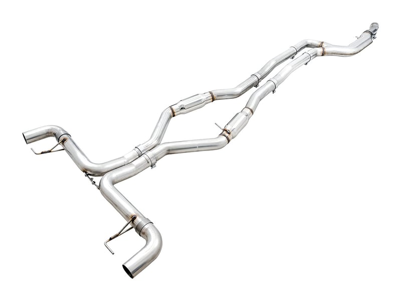 awe tuning 19-22 bmw m340i (g20) track edition exhaust (use oe tips) 3020-11032