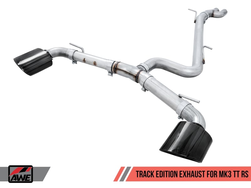 awe tuning 17-21 audi tt rs coupe 8s/mk3 2.5l turbo track-to-switchpath exhaust conversion kit 3825-11026