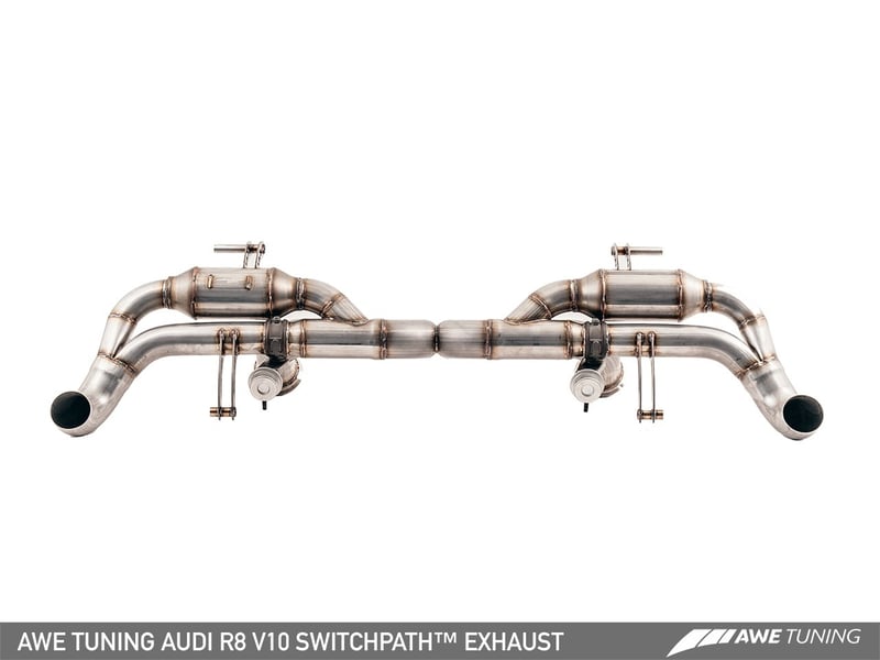 awe tuning 14-15 audi r8 v10 spyder switchpath exhaust 3025-31030