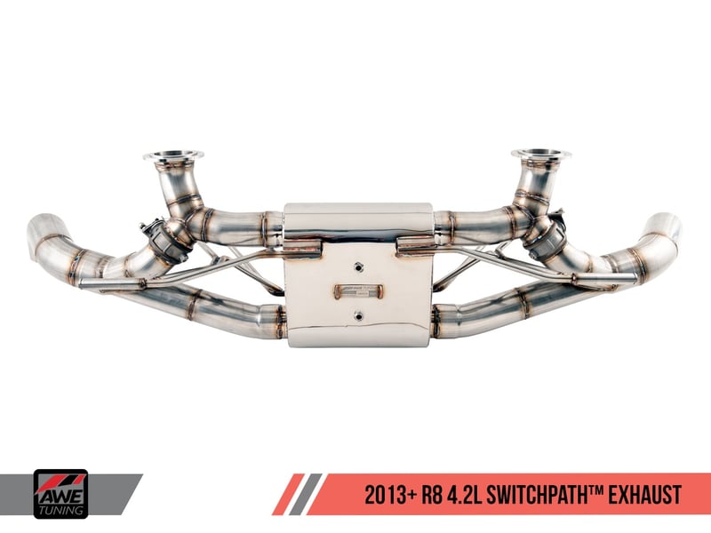 awe tuning 14-15 audi r8 4.2l spyder switchpath exhaust 3025-31032