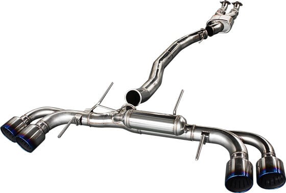 hks racing muffler nissan r35 gt-r w/ silencer 31008-kn002