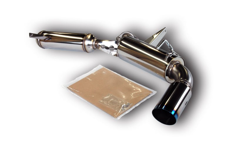 hks 08 mitsubishi lancer de es and gts hi-power rear muffler 32003-bm002