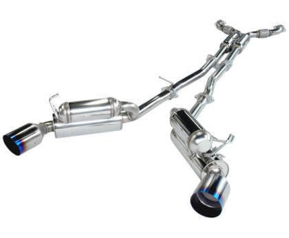 hks 03-07 infiniti g35 dual hi-power titanium tip catback exhaust 32009-bn002