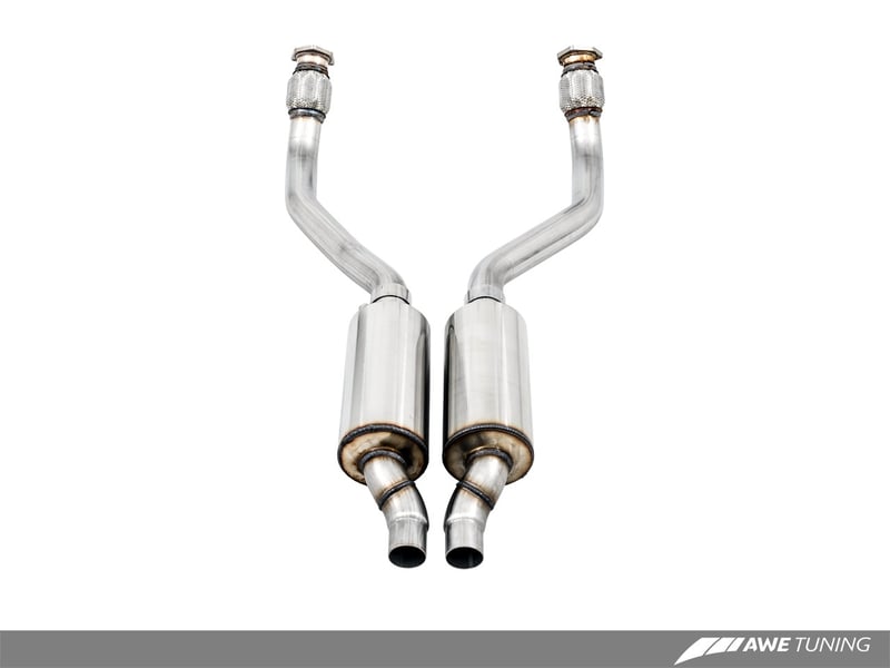 awe tuning audi 8r q5 2.0t resonated downpipe 3215-11040