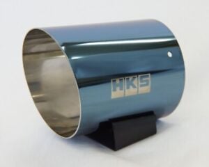 hks hi-power spec-l tail tip cover 94mm 118a-l blue-sus tip 34002-ak017