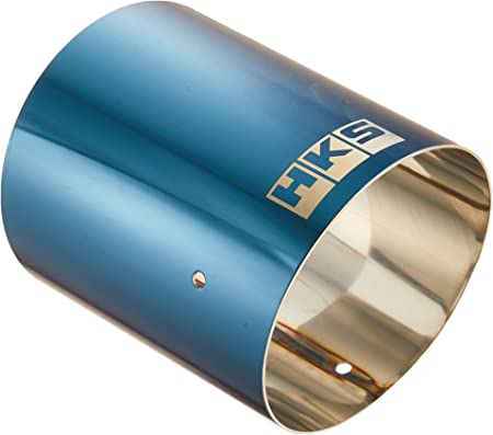 hks hi-power spec-l tail tip cover 94mm - blue-sus tip 34002-ak018
