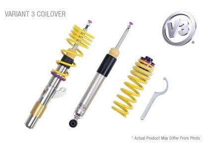 kw coilover kit v3 2018+ audi a5 (b9) cabrio quattro w/o electronic dampening (48.5mm) 352100cb