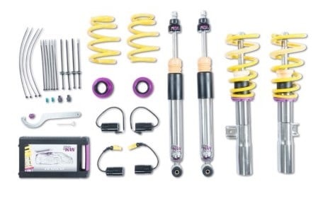 kw coilover kit v3 2020+ mercedes cla 35/cla 45 coupe 4wd w/ electronic dampers 3522500s