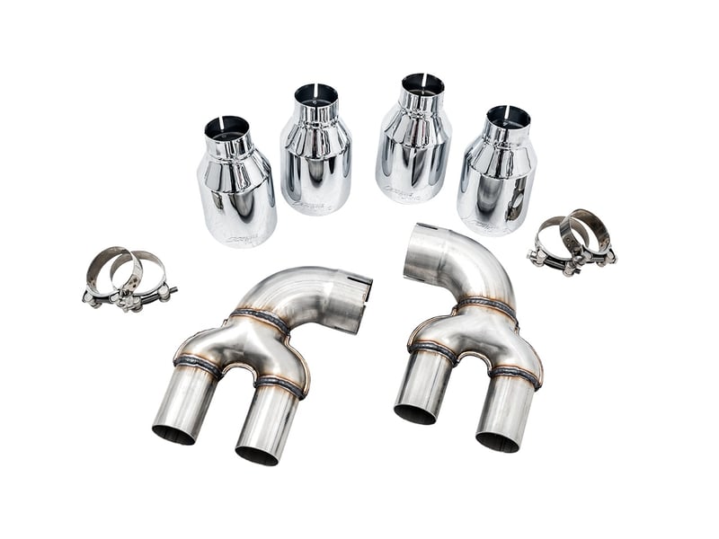 awe tuning 19-22 bmw m340i (g20) oe-config-to-quad tip conversion kit - diamond black tip 3810-43020