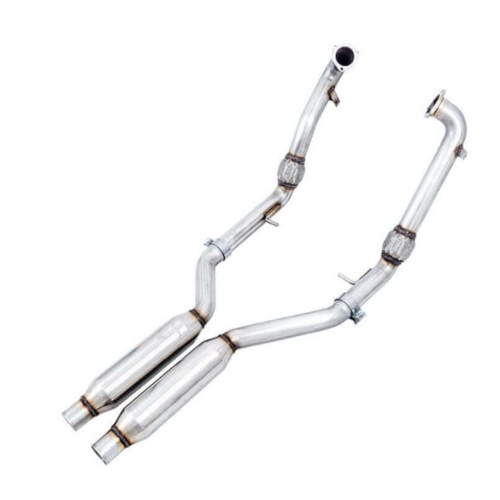 awe tuning audi b9 performance downpipe resonator converter kit 3815-11032