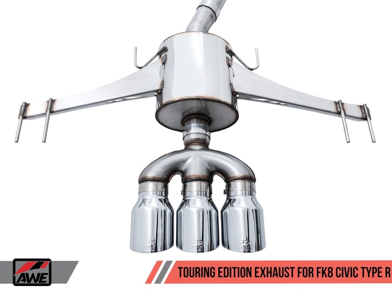 awe tuning 17-21 honda civic type r fk8 2.0l turbo touring-to-track edition conversion kit 3820-11038