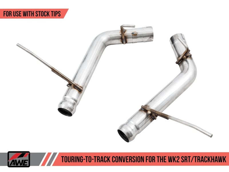 awe tuning 14-21 jeep grand cherokee srt/trackhawk touring-to-track conversion kit (use w/stock tips) 3820-31003