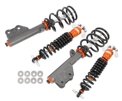 afe control featherlight single adjustable street/track coilover system 2015 ford mustang (s550) 430-301001-n