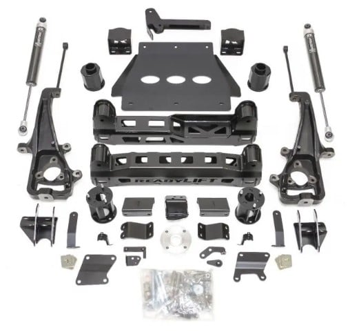 readylift 6" lift kit with falcon shocks - ram 1500 with factory air suspension & 22" wheels with big bore knuckle - 2019-2022 44-19623