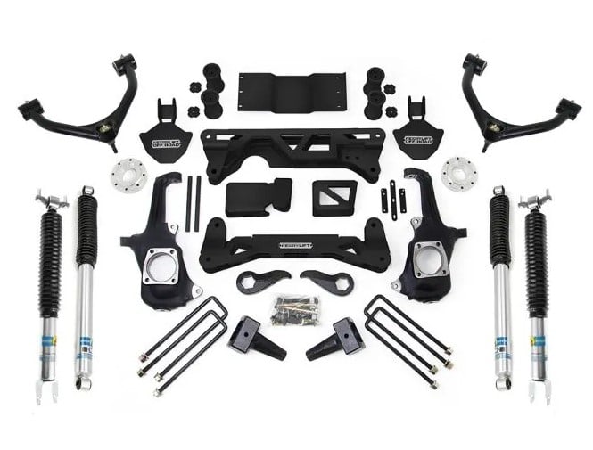 readylift 7-8" lift kit gm silverado/sierra 2500hd/3500hd w/bilstein shocks 2011-2019 44-3072