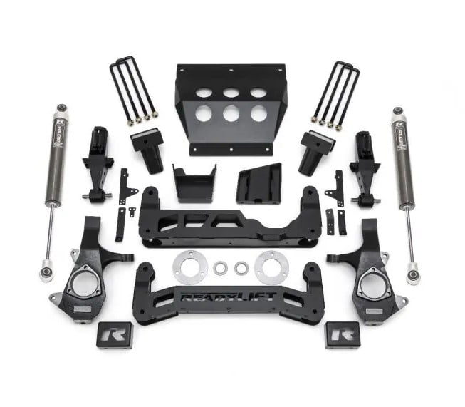 readylift 7" lift kit gm silverado/sierra 1500 2014-2016.5 w/aluminum suspension w/falcon 1.1 monotube shocks 44-34700