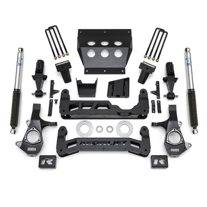readylift 7" lift kit w/ bilstein shocks 2014-2018 chevrolet silverado 1500/ gmc sierra 1500 w/ aluminum suspension 44-3470