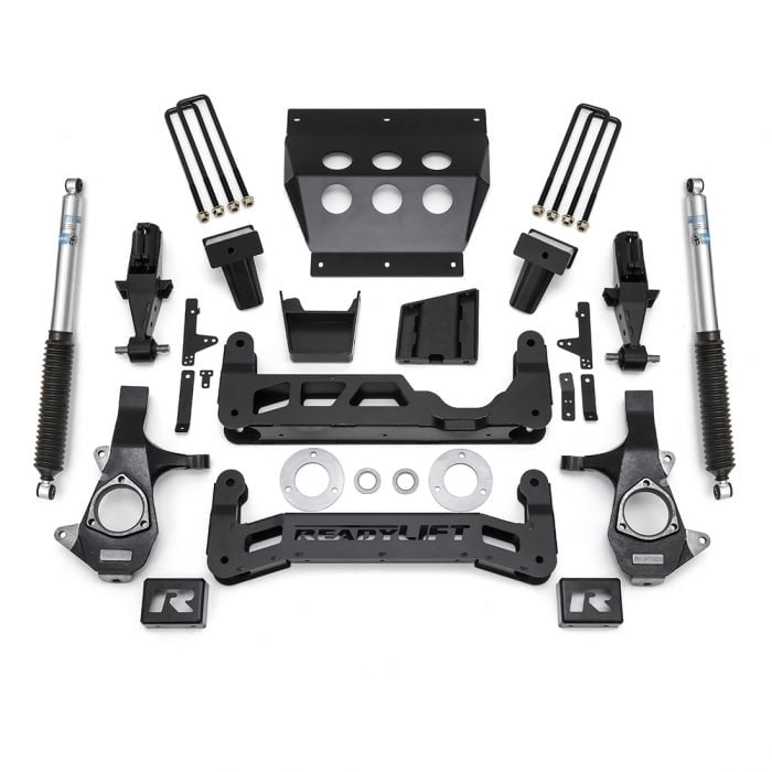 readylift 7" lift kit w/ bilstein shocks 2014-2018 chevrolet silverado 1500/ gmc sierra 1500 w/ cast steel suspension 44-3471