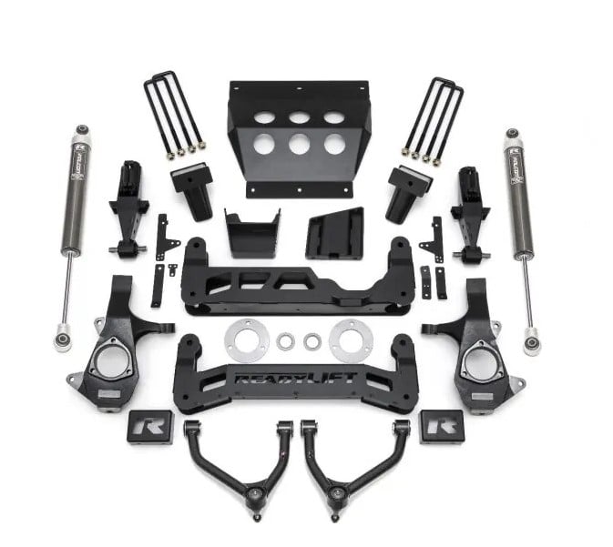 readylift 7" lift kit gm silverado/sierra 1500 2014-2018 w/stamped seel suspension 44-34720