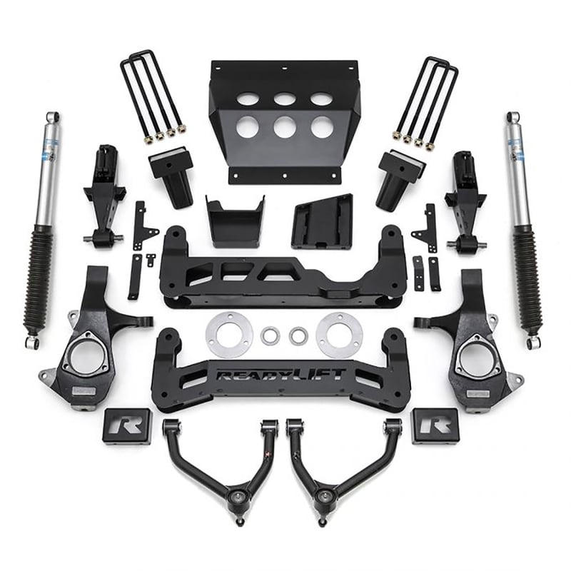 readylift 7" lift kit w/ bilstein shocks 2014-2018 chevrolet silverado 1500/ gmc sierra 1500 w/ stamped steel suspension 44-3472