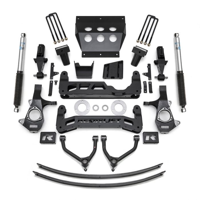 readylift 9" lift kit w/ bilstein shocks 2014-2018 chevrolet silverado 1500/ gmc sierra 1500 w/ cast steel suspension 44-3491