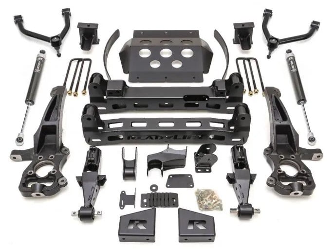 readylift 8" lift kit- gm silverado/sierra 1500 - 2019-2021 w/falcon 1.1 monotube shocks 44-39800
