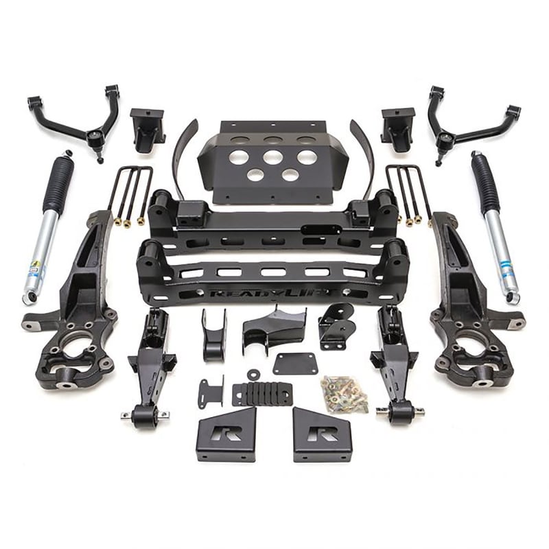 readylift 8" lift kit w/ bilstein rear shocks 2019-2021 chevrolet/gmc 1500 4wd 44-3980