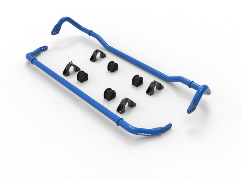 afe 20-22 chevrolet corvette c8 control 3-way adjustable front / rear sway bar set 440-401008-l