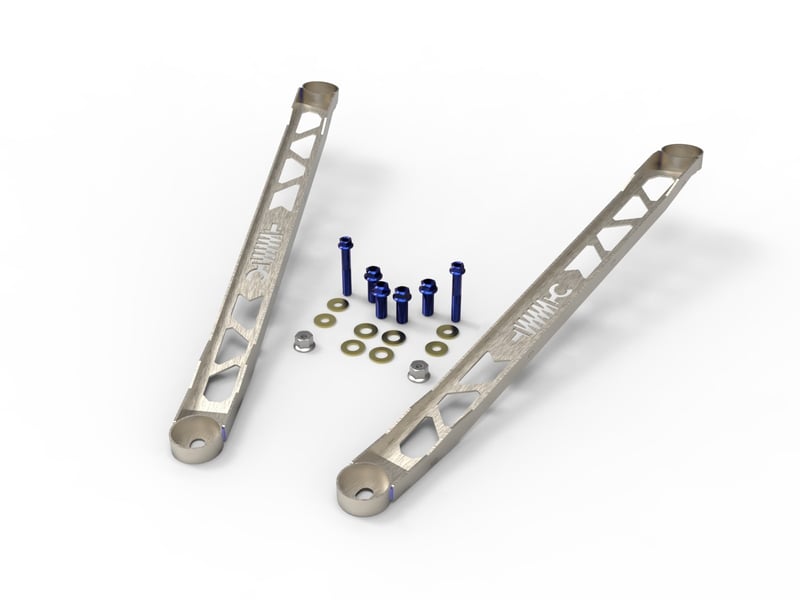 afe control 304 stainless steel front suspension strut brace raw - toyota gr supra (a90) 20-22 450-721003-a