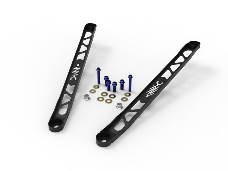 afe control 304 stainless steel front suspension strut brace black - toyota gr supra (a90) 20-22 450-721003-b