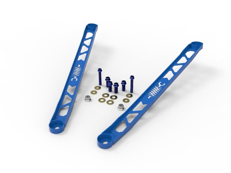 afe control 304 stainless steel front suspension strut brace blue - toyota gr supra (a90) 20-22 450-721003-l