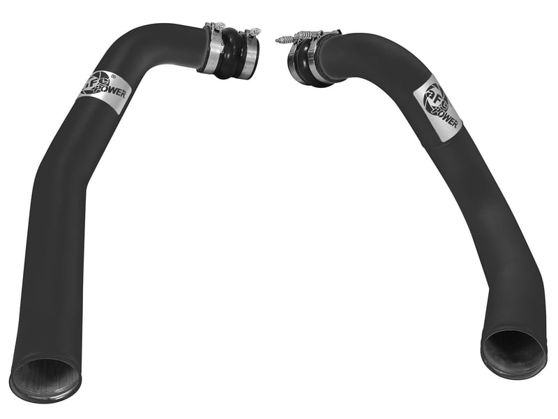 afe bladerunner intercoolers i/c tube 3in hot/cold ford f-250/f-350 99-03 v8-7.3l - black 46-20094-b