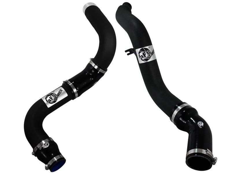 afe bladerunner 3in black intercooler hot and cold side tubes 14-15 dodge ram 1500 ecodiesel v6 3.0l 46-20174-b