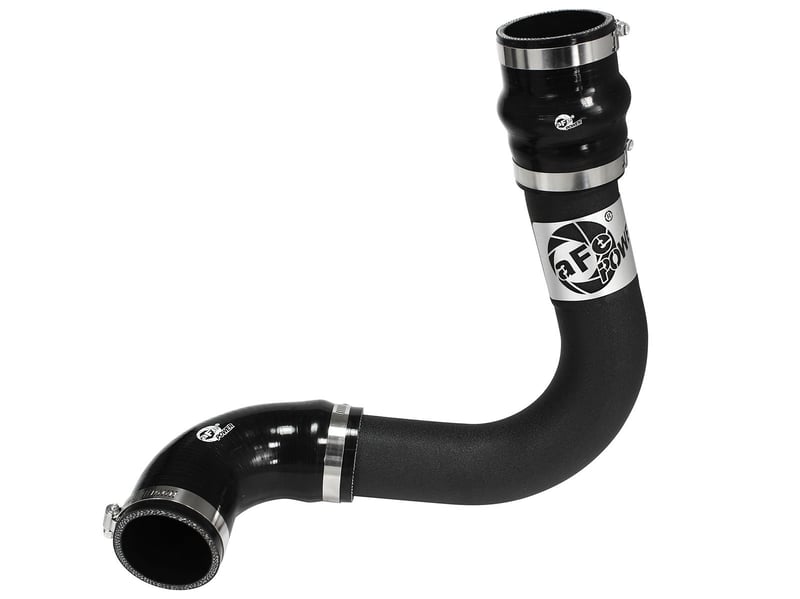 afe bladerunner 2.5in intercooler cold side tubes, 13-18 ford focus st 2.0l (t) *black* 46-20189-b