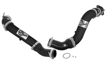 afe bladerunner 3in intercooler hot and cold side tubes 16-17 nissan titan xd v8 5.0l (td) 46-20284-b