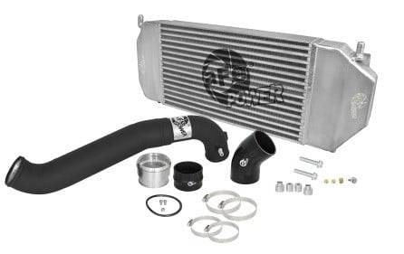 afe bladerunner gt series intercooler w/tube 2017 ford f-150 raptor v6 3.5l (tt) ecoboost 46-20292-b