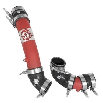 afe bladerunner intercooler tube hot/cold - red 2017 honda civic type r l4-2.0l (t) 46-20324-r