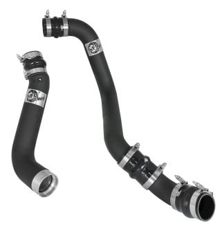 afe bladerunner 3in/3-1/2in black intercooler tubes hot/cold 2017 gm diesel trucks v8 6.6l (td) l5p 46-20334-b