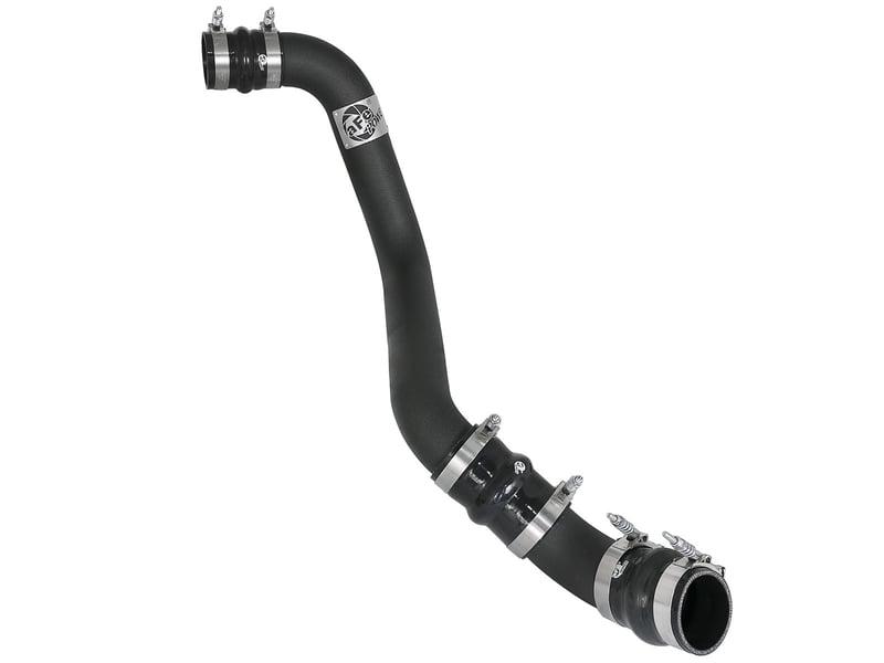 afe bladerunner intercooler tube hot side 3in 17-19 gm diesel trucks v8-6.6l (td) l5p - black 46-20338-b
