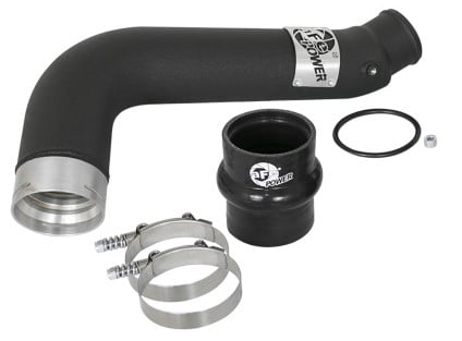 afe bladerunner 3in black intercooler tube cold side 17-18 gm diesel trucks v8 6.6l (td) l5p 46-20339-b