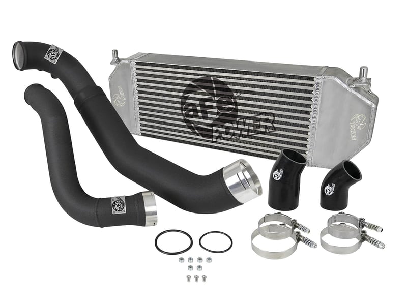 afe bladerunner gt series intercooler w/ tubes black 18-20 ford f-150 v6-3.0l (td) 46-20362-b