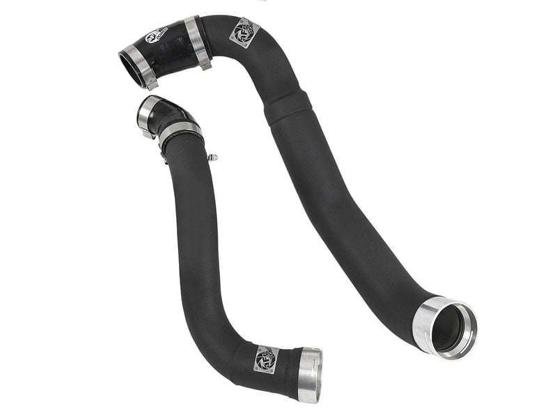 afe bladerunner 3.5in-3in intercooler cold side tube black - 18-20 ford f-150 v6-3.0l (td) 46-20364-b