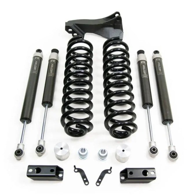 readylift 2.5" coil spring front lift kit w/falcon 1.1 monotube shocks front/rear- ford super duty diesel 4wd 2017-2019 46-27240