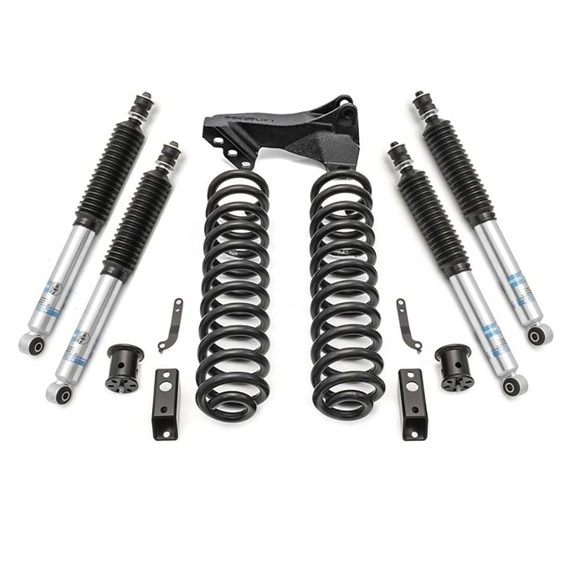 readylift 2.5" coil spring front lift kit w/ bilstein front & rear shocks 2017-2021 ford f-250/f-350 super duty diesel 4wd 46-2724