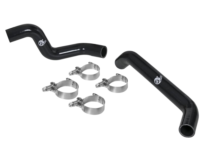 afe bladerunner radiator hose kit w/ black hoses 07-11 jeep wrangler (jk) v6 3.8l 46-50004-b