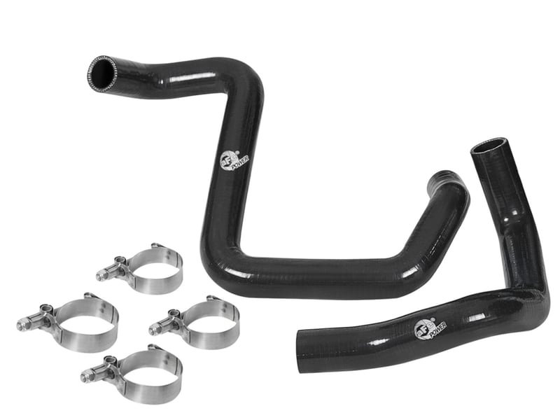 afe bladerunner silicone radiator hose kit 12-18 jeep wrangler (jk) v6 3.6l - black 46-50014-b