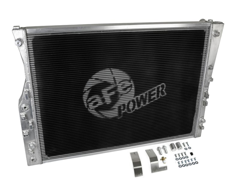 afe bladerunner street series aluminum radiator 08-10 ford diesel trucks 6.4 liter 46-52091